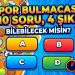 10 Soruluk Spor Quiz | Bakalım Kaçını Bileceksin? – 03